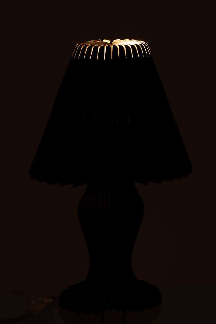 J-Line lampenkap Vintage Vouwbaar - papier - donkerbruin