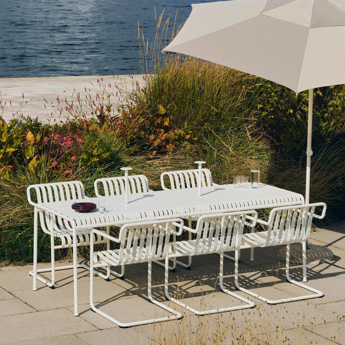 HAY Palissade Tuintafel 220 x 90 cm - Crème Wit