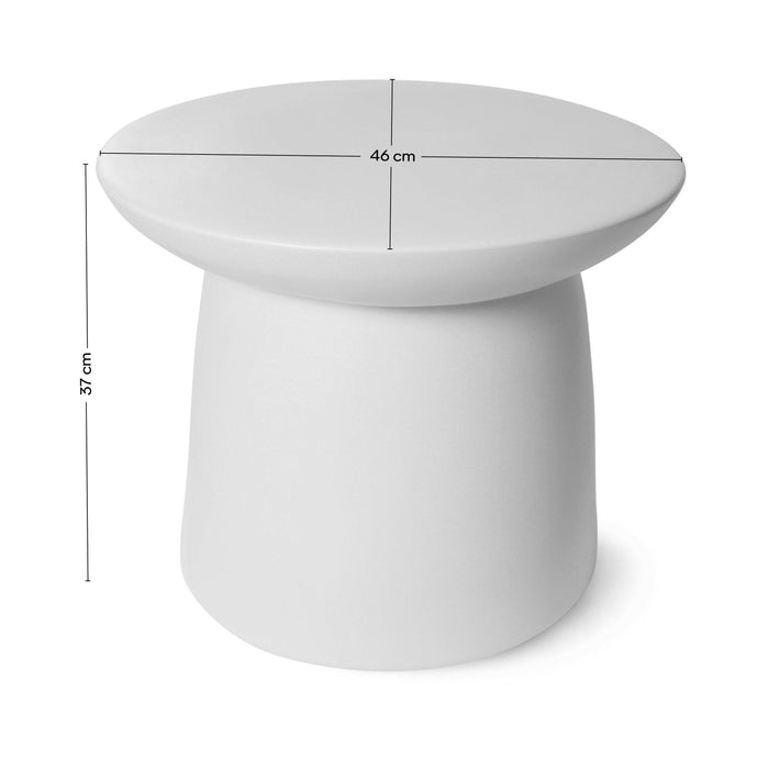 HKliving Earthenware Bijzettafel L - Cream