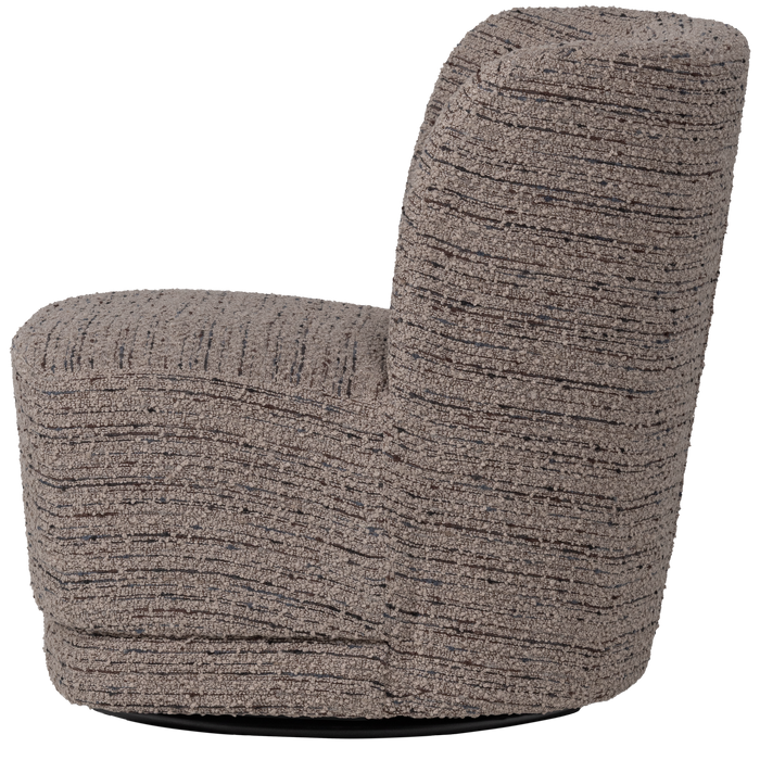 WOOOD Atty Draaifauteuil - Grove Melange - Beige - 75x74x65