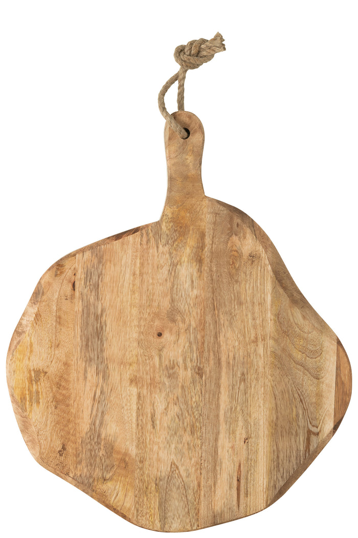 J-Line snijplank Organic Rond snijplank - hout - naturel - large
