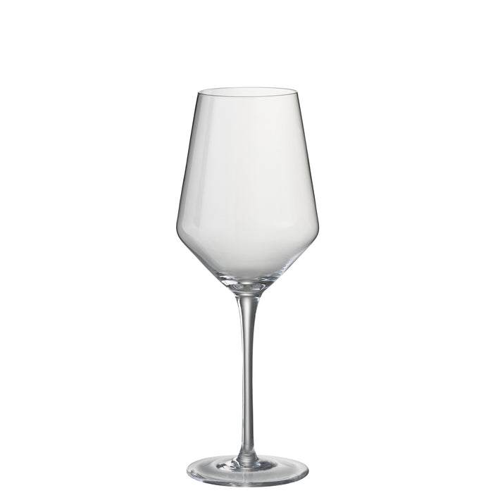 J-Line glas witte wijn Leo - glas - transparant - 6 stuks