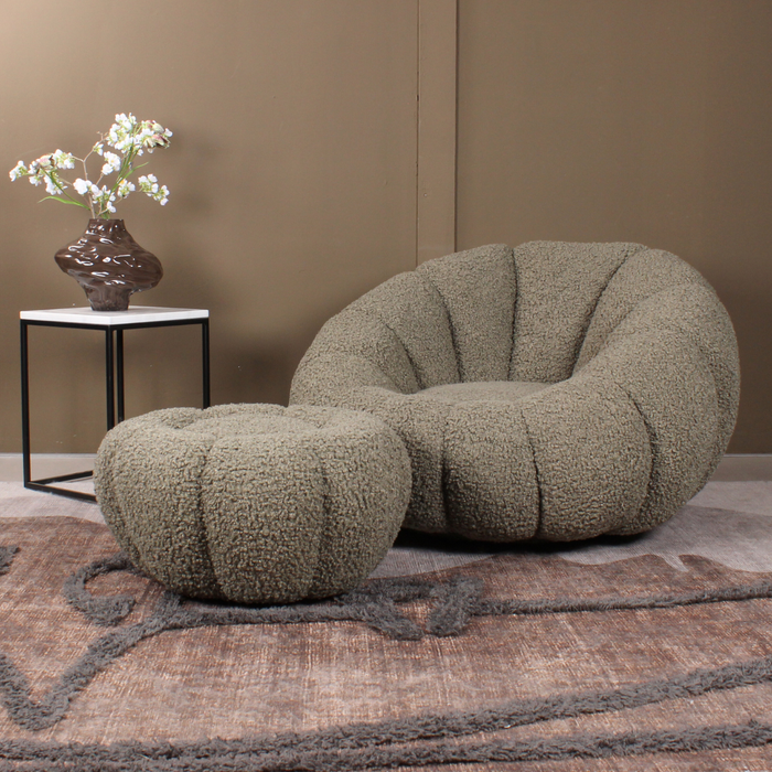 DS4U - Olivia DLX fauteuil teddy - groen