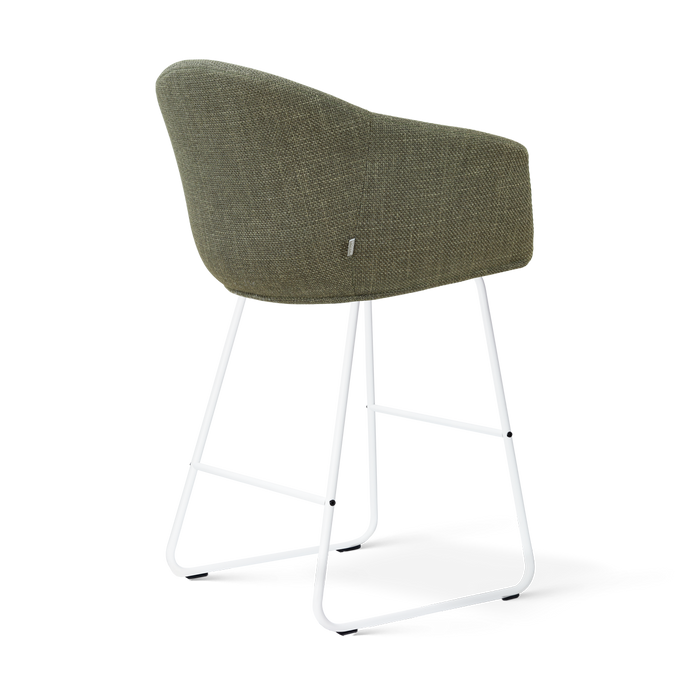 Nolon Nino-Otis Barkruk Forestgroen - Wit Onderstel - 65 Cm