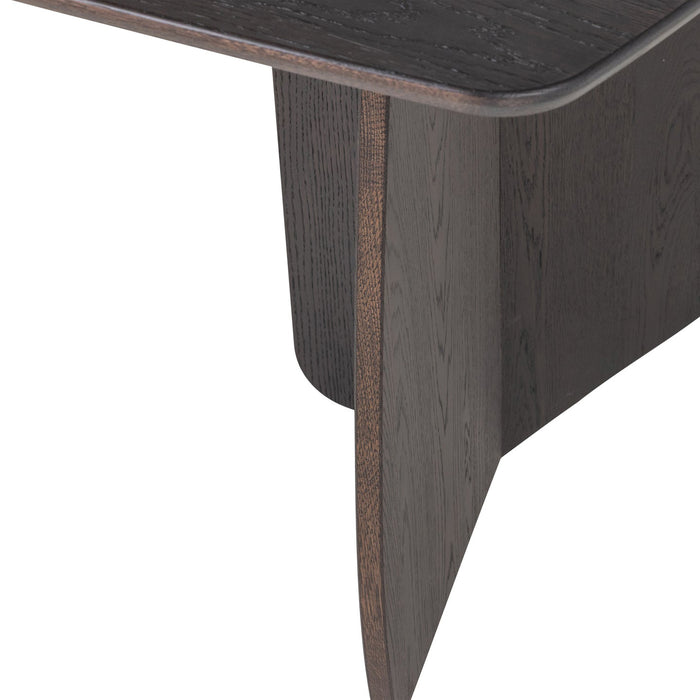 by fonQ Oakline Curve Eettafel B 180 cm - Mystic Brown