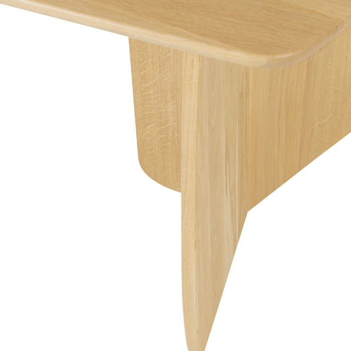 by fonQ Oakline Curve Eettafel B 200 cm - Natural