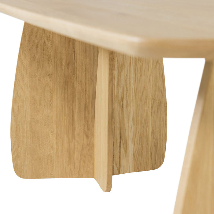 by fonQ Oakline Curve Eettafel B 220 cm - Natural