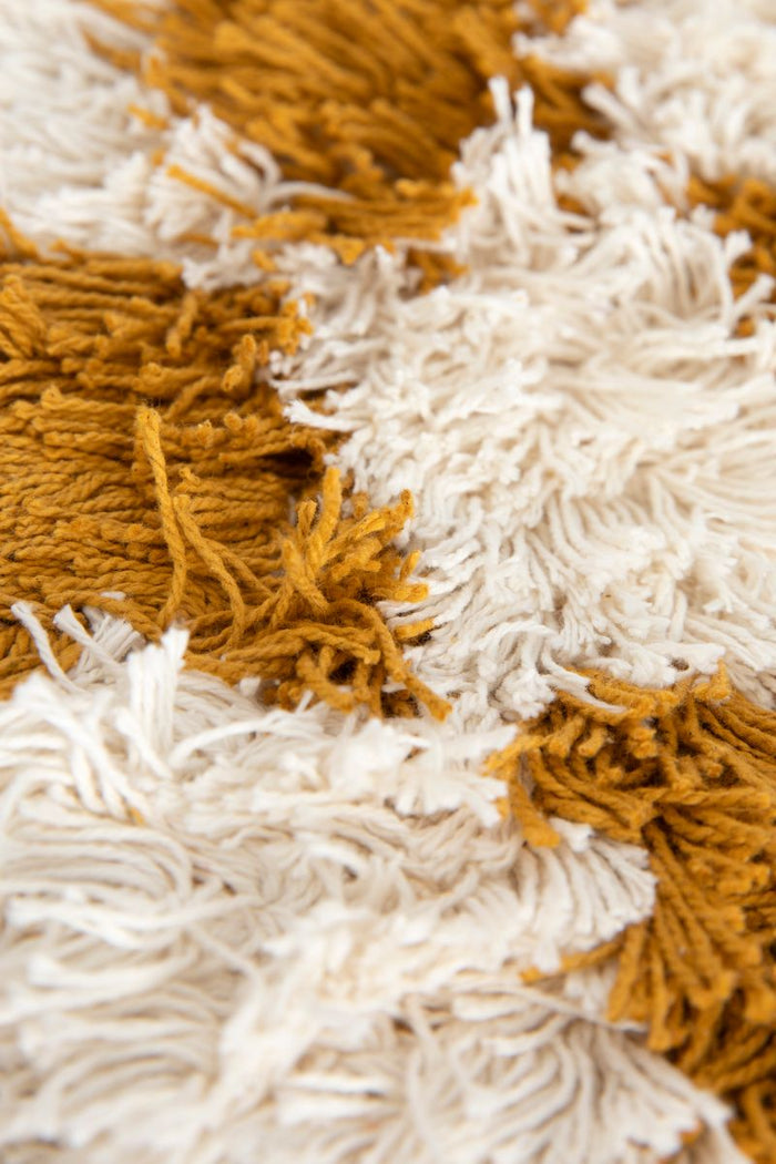 Sissy-Boy Geel-wit geblokte badmat