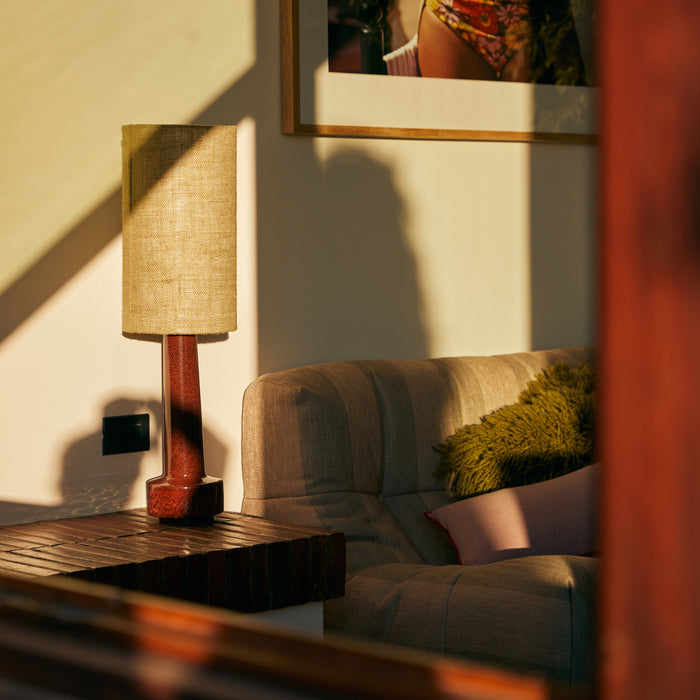 HKliving Jute Lampenkap Ø 22 cm - Jade Green