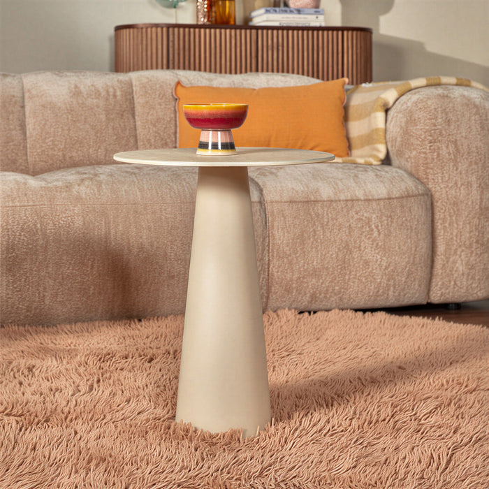 by fonQ Bliss Bijzettafel Beige - H 52 cm