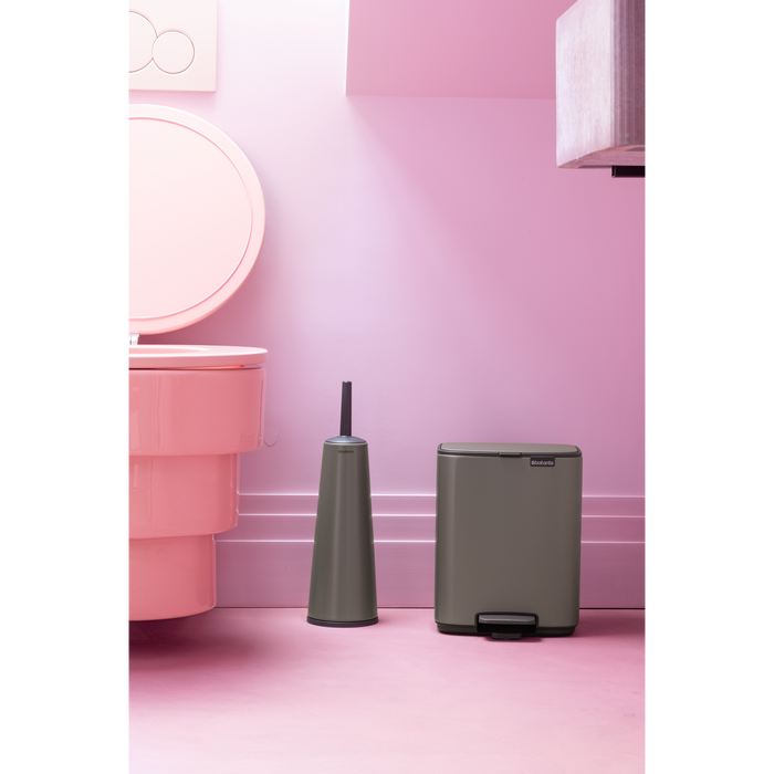 Brabantia Bo Pedaalemmer 7L, kunststof binnenemmer - Platinum