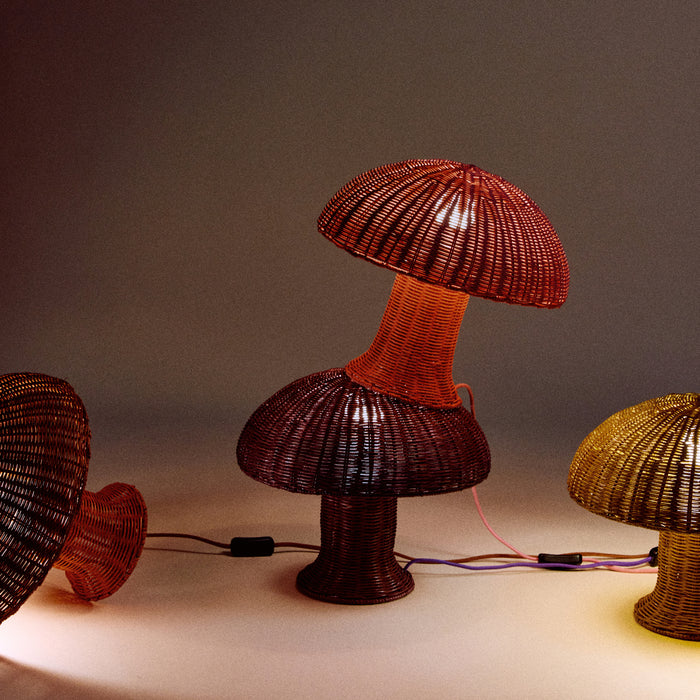 HKliving Rattan Tafellamp - Natural