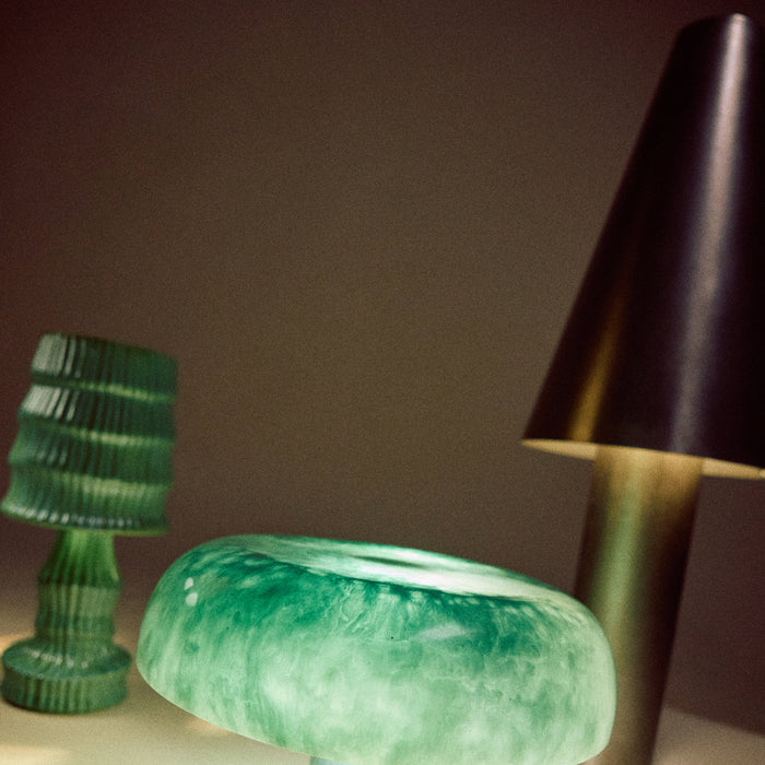 HKliving Mushroom Tafellamp H 20,5 cm - Mint