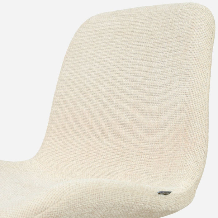 Nolon Nino-Fé Barkruk Cottonbeige - Wit Onderstel - 75 Cm