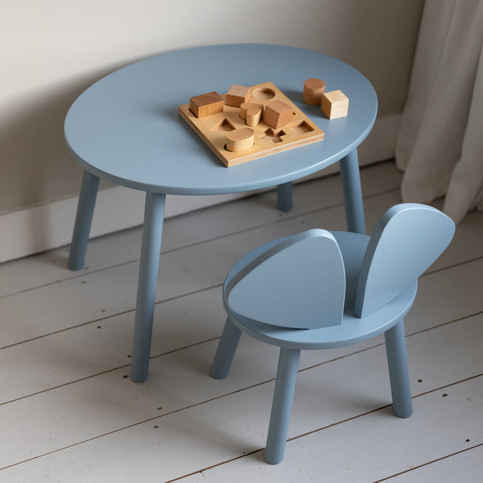 Nofred Mouse kinderstoel + kindertafel set beige