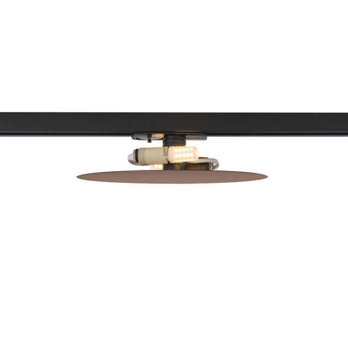 QAZQA Moderne plafondlamp brons voor railsysteem 1-fase 2-lichts -