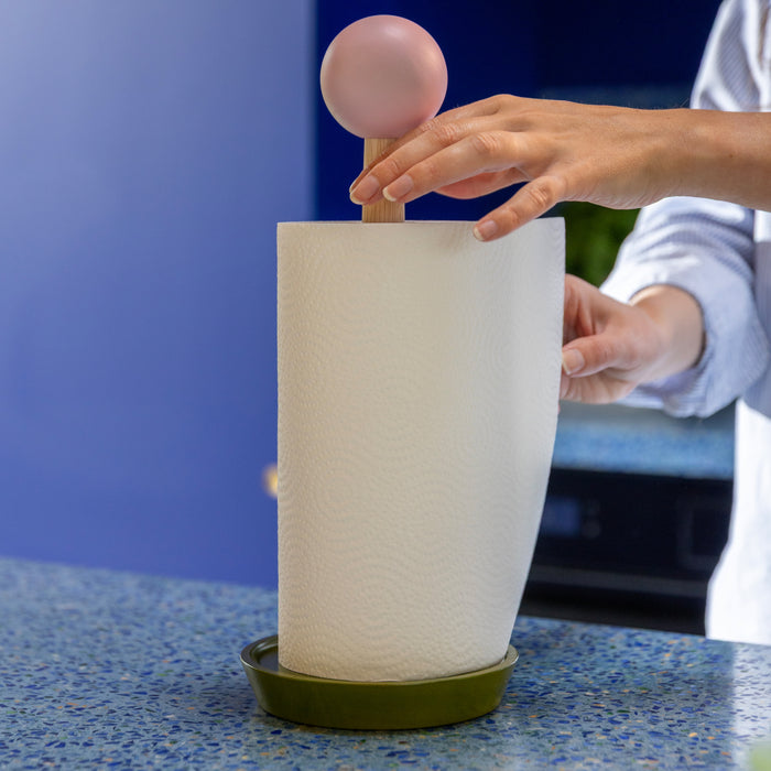 &k amsterdam Halma Keukenrolhouder - Roze