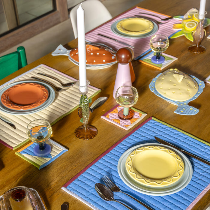 &k amsterdam Stitch Placemat - Set van 4