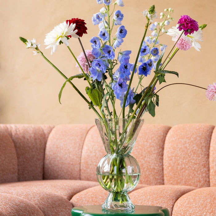 &k amsterdam Rhombic Glass Vaas - Groen