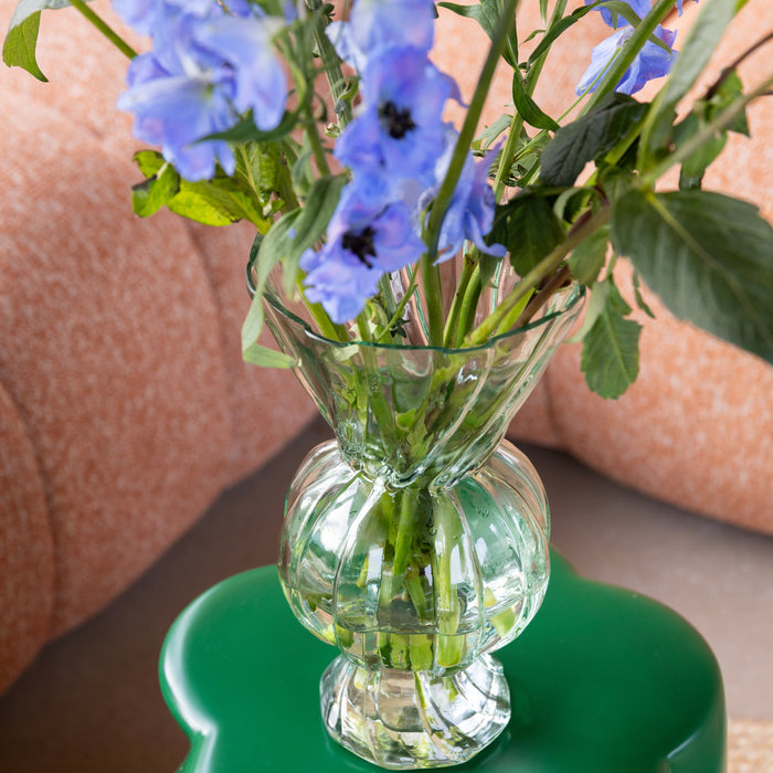 &k amsterdam Rhombic Glass Vaas - Groen