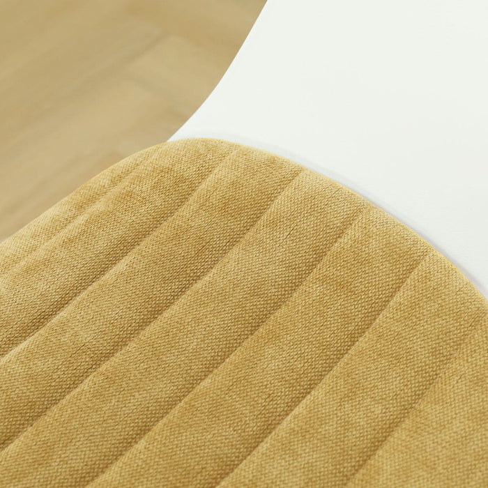 Nolon Nora-Liz eetkamerstoel wit met warm oker zitkussen - wit