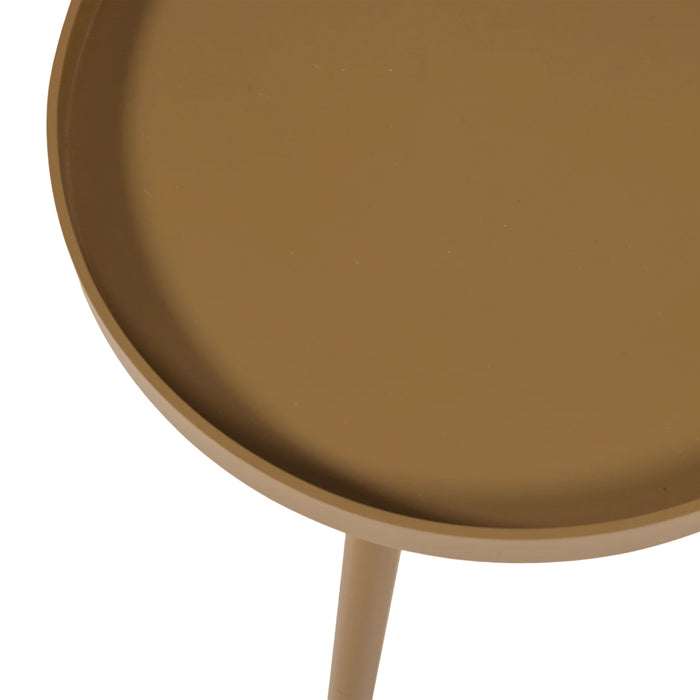 WOOOD Sasha Bijzettafel - Honinggeel