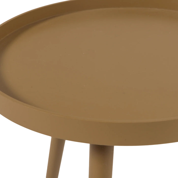 WOOOD Sasha Bijzettafel - Honinggeel