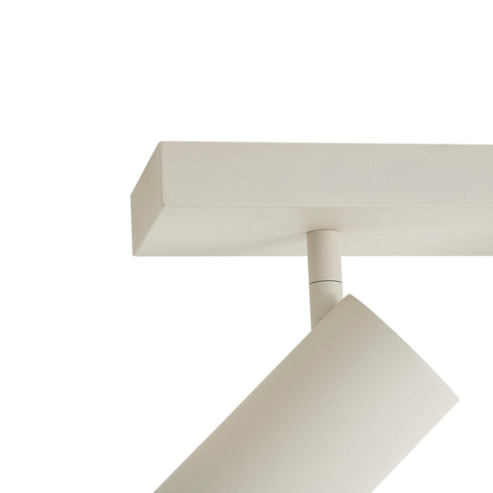 QAZQA Moderne plafondlamp beige 102cm 6-lichts verstelbaar - Renna