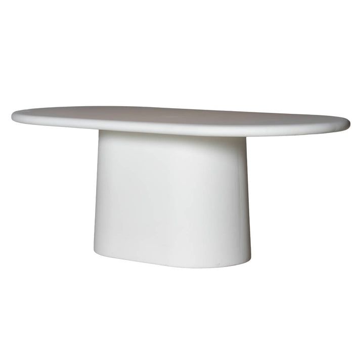 Giga Meubel - Eettafel Ovaal Off-White - 240x100x75cm - Romy