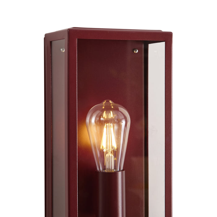 QAZQA Klassieke buiten wandlantaarn rood IP44 - Rotterdam