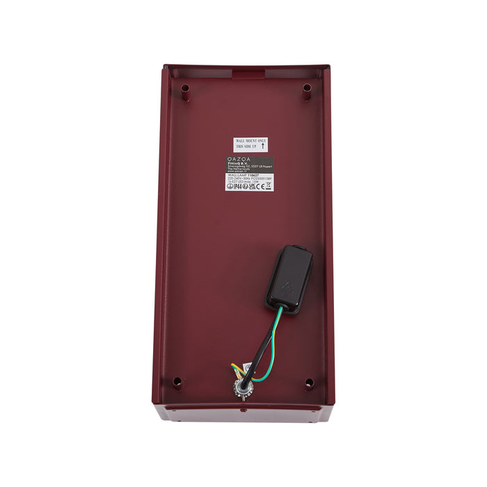 QAZQA Klassieke buiten wandlantaarn rood IP44 - Rotterdam