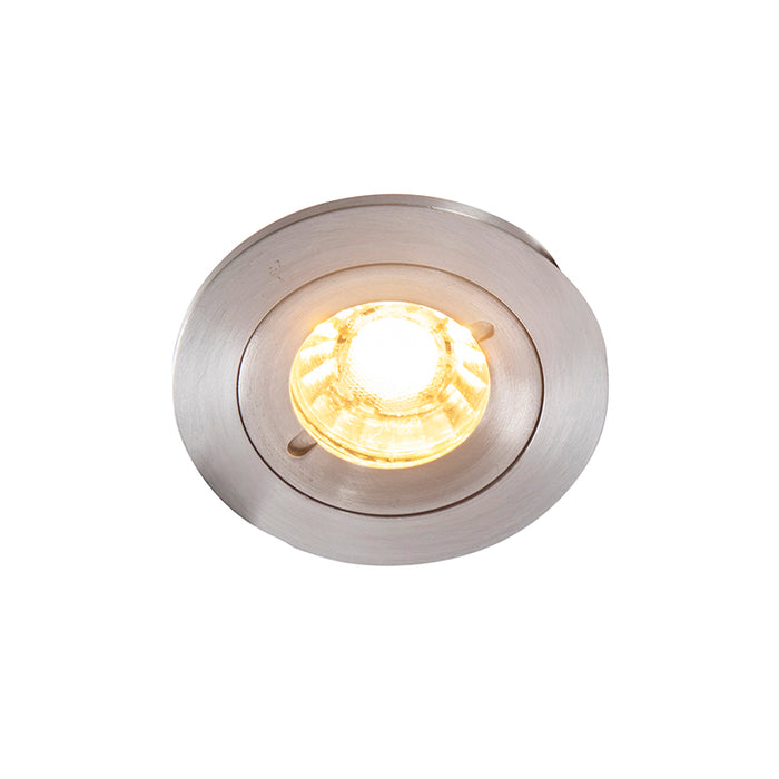 QAZQA Set van 6 moderne inbouwspots staal rond IP44 - Xena