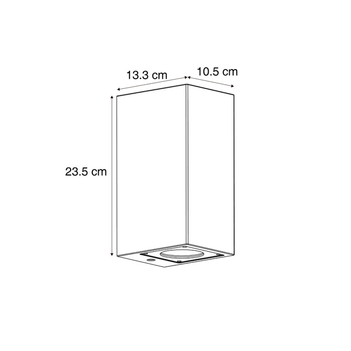 QAZQA Moderne buiten wandlamp grijs 2-lichts IP44 - Pompei