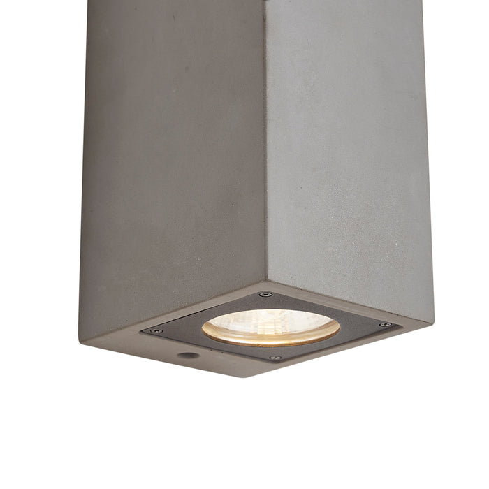 QAZQA Moderne buiten wandlamp grijs 2-lichts IP44 - Pompei