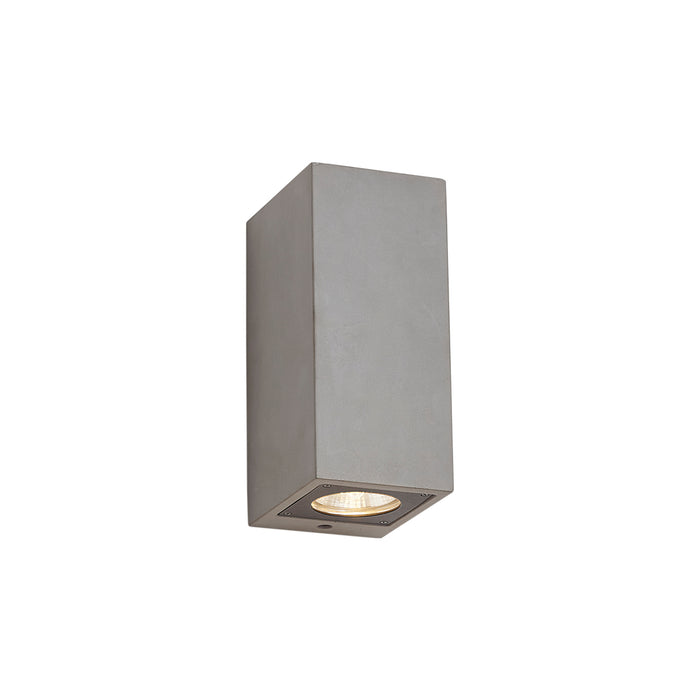 QAZQA Moderne buiten wandlamp grijs 2-lichts IP44 - Pompei