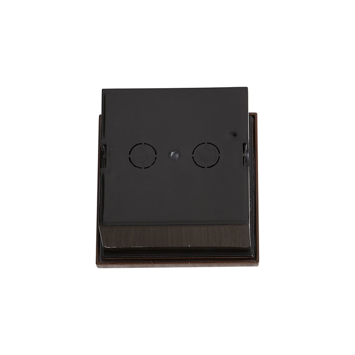 QAZQA Moderne wandlamp roestbruin vierkant incl. LED IP54 - Gem