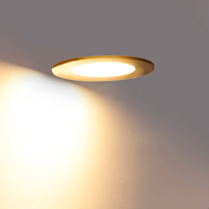 QAZQA Set van 6 moderne inbouwspots zwart incl. LED 3-staps dimbaar