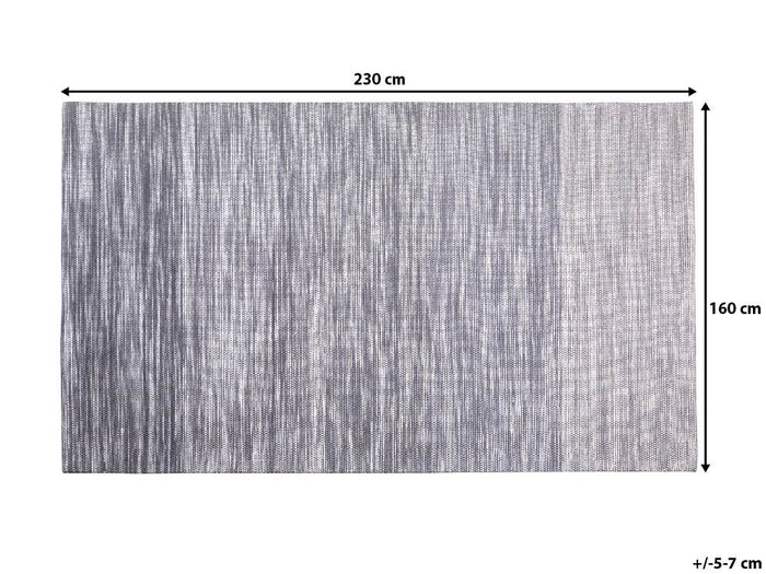Beliani - KAPAKLI - Laagpolig vloerkleed - Grijs - 160 x 230 cm - Wol