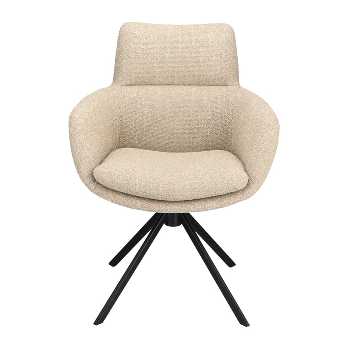 by fonQ Morven Draaibare Eetkamerstoel - Latte