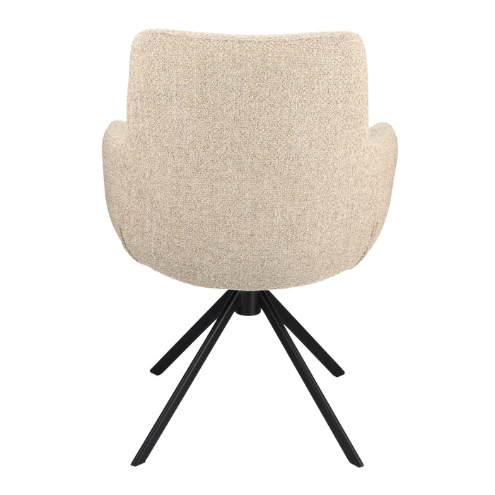 by fonQ Morven Draaibare Eetkamerstoel - Latte