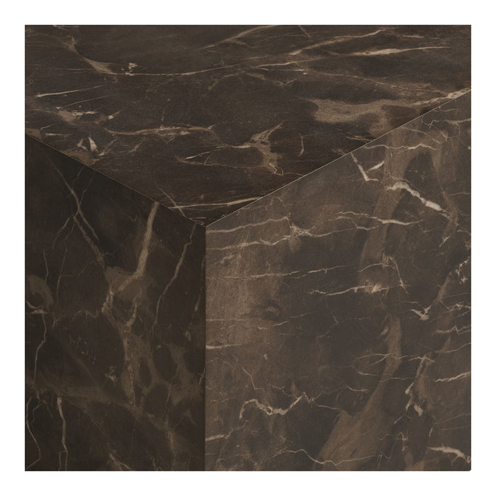 House Nordic - Salontafel Bruin Marmerlook - 80x60x40cm - Prague