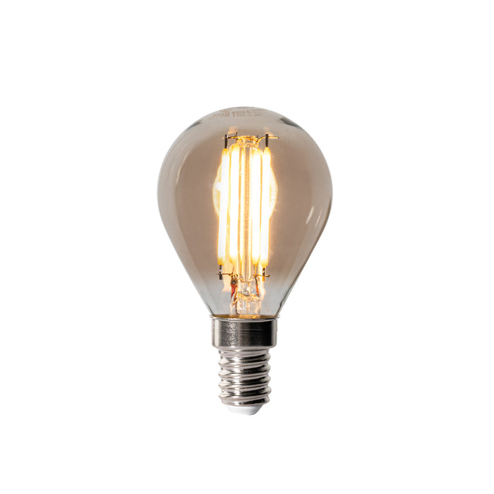 LUEDD Set van 5 E14 dimbare LED lampen P45 smoke 5W 470 lm 2200K