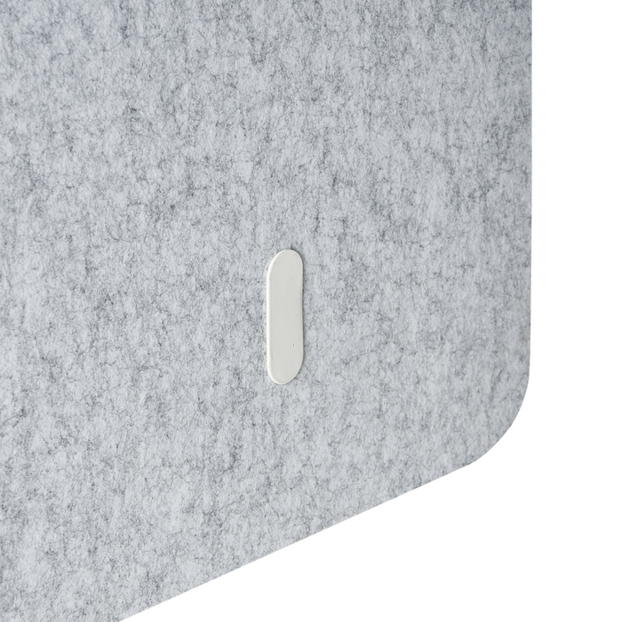 Beliani-FOLDY-Bureauscherm-Lichtgrijs-120 x 60 x 50 cm-Synthetisch