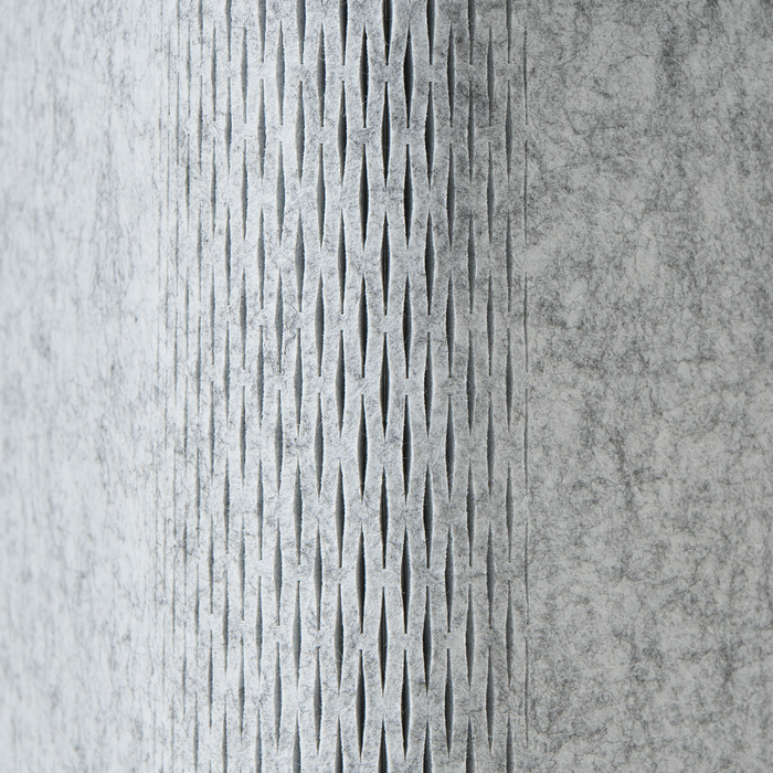 Beliani-FOLDY-Bureauscherm-Lichtgrijs-120 x 60 x 50 cm-Synthetisch