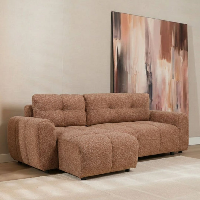 Bronx71 Slaapbank 2 persoons Inka terracotta bouclé mélange