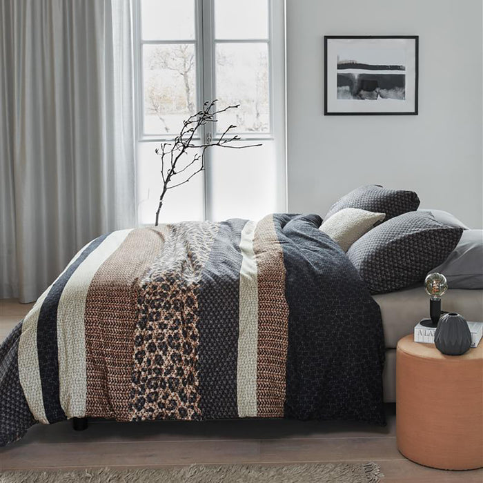 Beddinghouse Gino Dekbedovertrek 240 x 220 cm - Grijs