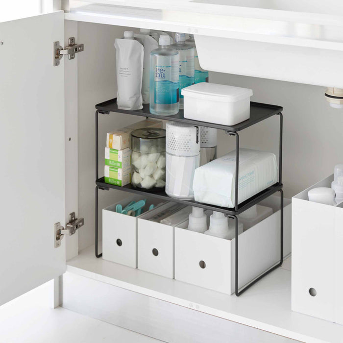 Yamazaki Tower Stapelbaar rek inklapbaar M - Zwart