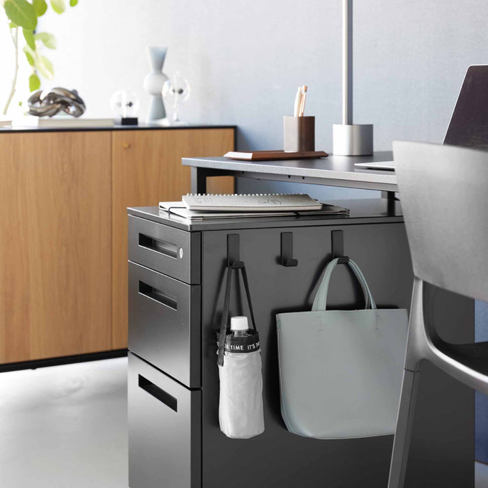 Yamazaki Tower Haak magnetisch S set van 3 - Zwart