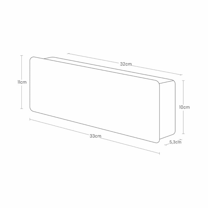Yamazaki Tower Sleutelkastje wandmontage breed - Wit