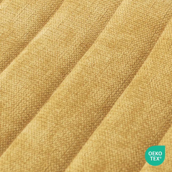 Nolon Nout-Liz eetkamerstoel zwart met warm oker zitkussen - zwart